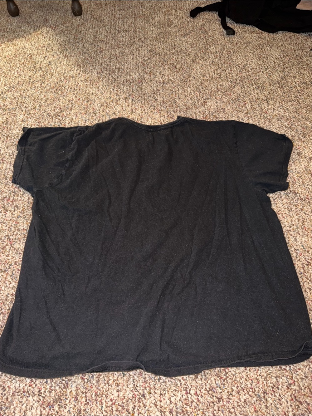 Black Graphic Crewneck T-Shirt with Car Illustration - Picture 3 of 3